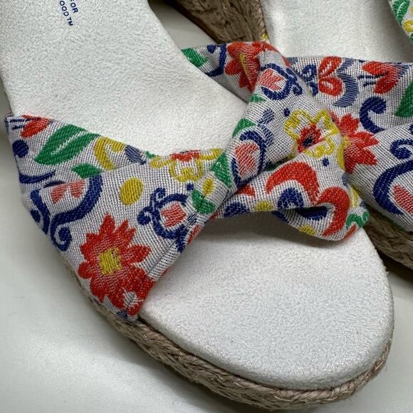 NWOB | TOMS | Marisela Wedge Sandal | White Mediterranean | Size 5 - Picture 10 of 16